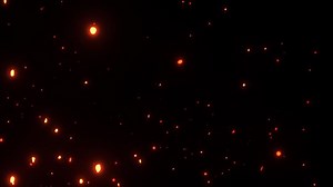 Loop glow fire particles animation abstract background