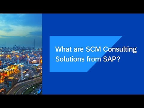 What are SCM Consulting Solutions offered by SAP? (English)