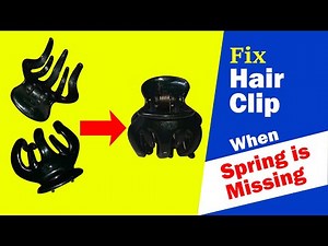 How to fix a detached hair clip | When spring is missing