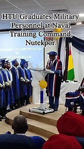 125 reactions | Ho Technical University has held the 6th Graduation Ceremony for Military Personnel at the Supply Application School of the Naval Training Command, Nutekpor. About 160 graduated with Diploma, Advanced Diploma and Certificate in various disciplines. #HTUNAVTRAC #GhanaNavy | Ho Technical University - HTU | Facebook
