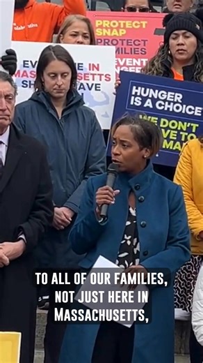 SNAP funds keep food on the table for kids and families across MA and the Trump administration is holding them hostage. This isn’t about politics — it’s about making sure kids have breakfast before school and parents don’t have to choose between rent and groceries. We’ll see them in court. | Andrea J. Campbell