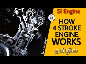 How 4 Stroke Engine works in Tamil | Four stroke | Basic Parts explained | Tamilanmoto