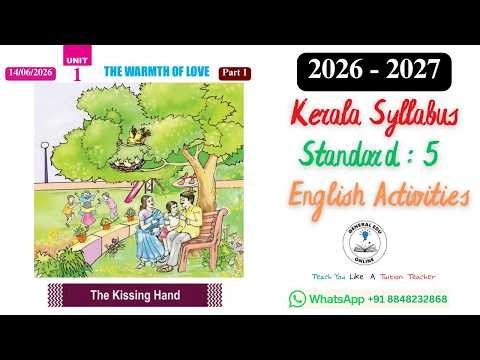 Class 5 English Activities Unit 1 Warmth of Love - The Kissing Hand
