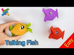 Origami FISH | TALKING FISH | DIY Origami | How to make fish that opens its mouth | Fold Tutorial