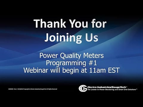 Nexus 1500+, 1450, 1252, and 1262/1272 Power Quality Meters - Programming Part 1