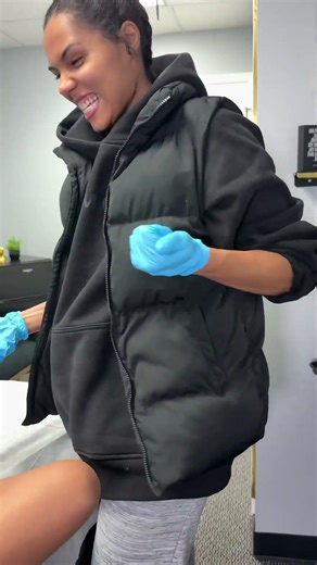 Brazilian wax (Client reaction) #waxingvideos #brazillianwax #esthetician #waxing #brazilian