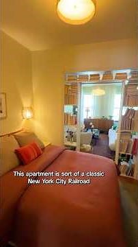 This Brooklyn railroad apartment features such a unique layout that just works for this renter✨
