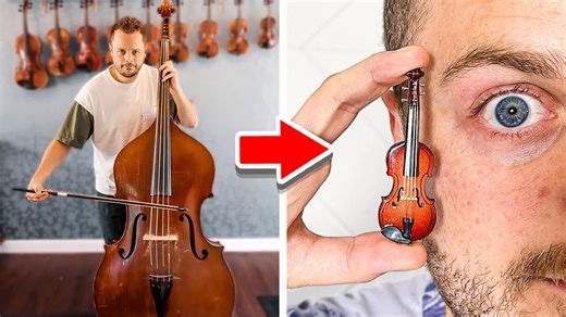 Playing the World’s Smallest Violin Song 🎻 BUT My Instrument Keeps Shrinking!