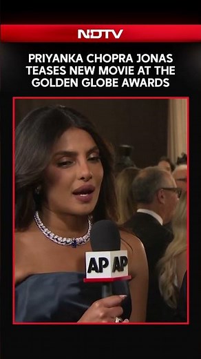 Priyanka Chopra Teases New Movie at the Golden Globe Awards 2026