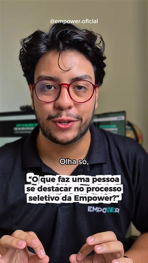 Ainda está em dúvida sobre o processo seletivo da Empower? 👀 Calmaaa! Hoje trouxemos o Tiago, de Eventos e Campanhas, e o André, do Comercial, para compartilhar dicas exclusivas para você mandar bem no processo seletivo 🚀 Já anota tudo e manda para aquele amigo que vai ser efetivado junto com você 👯‍♂️✨ ⌚ Lembrando: O Programa de Estágio Empower 2026 encerra as inscrições no dia 3/fev. Link na bio! #vagaremota #empower #estagio #carreira