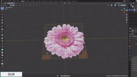 Blender tutorial - Simple way to create the Flower - 203