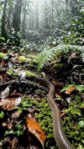 Snake POV Crawling Through Jungle 🐍 | Ultra Realistic Ground-Level Cinematic (4K)