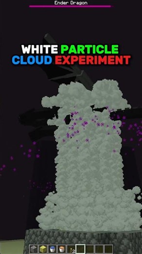Minecraft White Particle Cloud Experiment