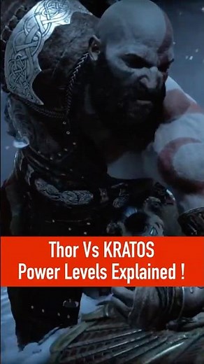 Thor Vs KRATOS - Power Level Explain