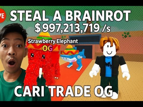 🔴 (LIVE) Hunting Trade OG | Steal A Brainrot Mode On! #roblox #shorts