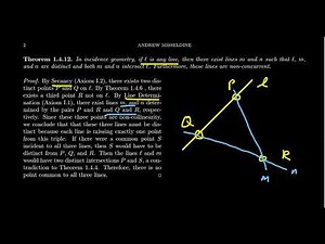 Theorems of Incidence Geometry (Continued)