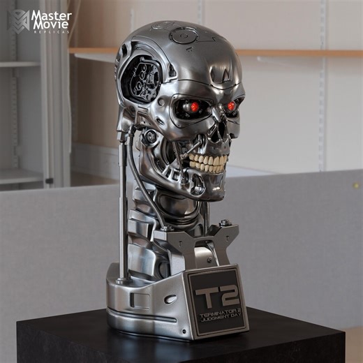 Terminator 2 T-800 Bust 1/1 Scale, Life Size, Inner Details, Professional Printable STL File - Etsy