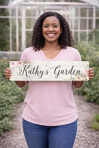 Custom Pink Floral Metal Sign: Decor for She Shed, Boutiques, Garden Signs, Business and More! - Etsy