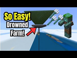 How to Make a Trident/Drowned Farm!