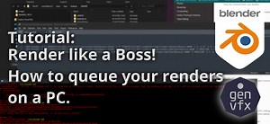 How to make a Blender render queue on a PC without any third party software.