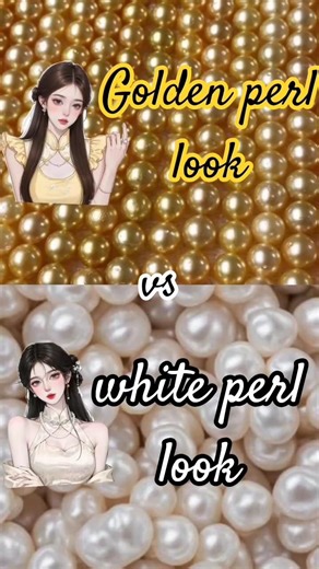 golden perl💛💛 look vs white perl 💟💟look