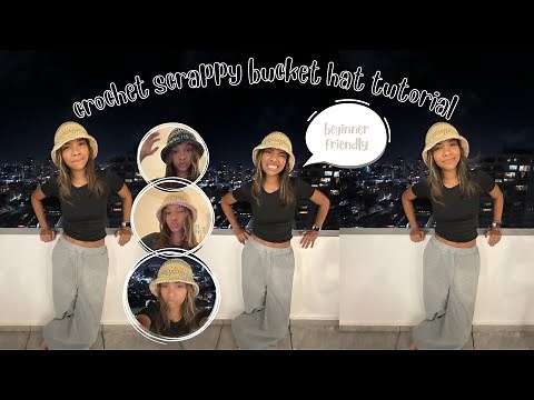 how to: crochet scrappy bucket hat
