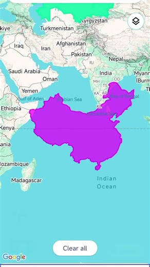 China 🇨🇳 🆚 Kazakhstan 🇰🇿 Size Comparisons #mapping #geography #subscribe to like