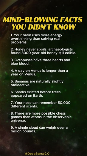 MIND BLOWING FACTS YOU DIDN'T KNOW | 09 facts #psycholgyfacts