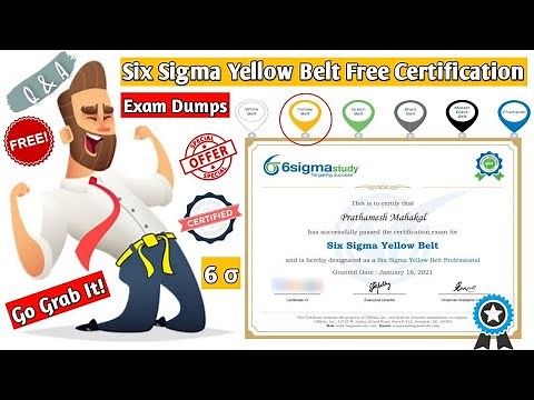 Six Sigma Yellow Belt Free Certification | 6sigmastudy Yellow Belt Exam Answers | Six Sigma