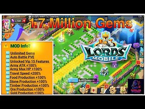 Lords Mobile - Mod Apk 🧐 Unlimited GEMS | Free Gold | Free Traning Speed Latest 2025 #lordsmobile