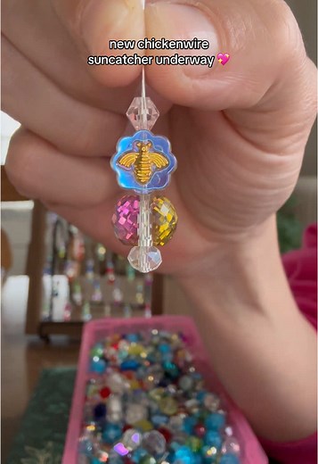 DIY Chicken Wire Suncatcher Art and Crafts