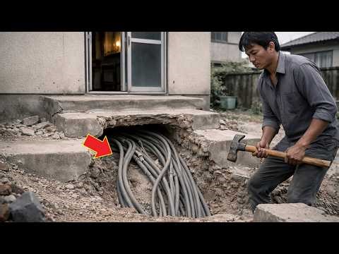 A man discovered a black cable at the bottom of the stairs in his home—and what he found at the e...