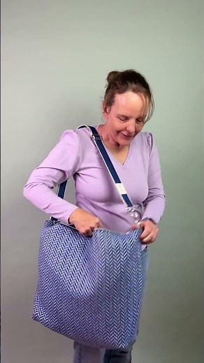 Sewing the Trude Bag with German Tweed | Tutorial + Discount + Giveaway! #sewing #bernina