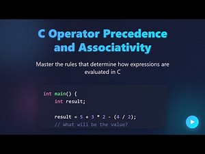 C Operator Precedence & Associativity: Master Expression Evaluation!