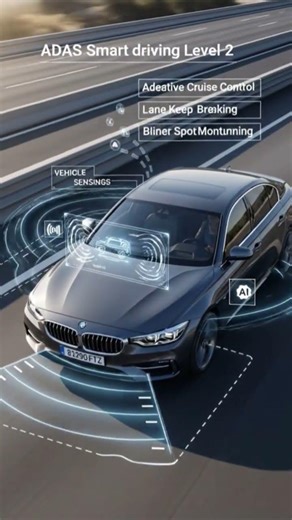 Level 2 ADAS in Action – Next-Gen Safety 🔥#luxurycars #cars #ADAS #viralvideo #drivingassistance