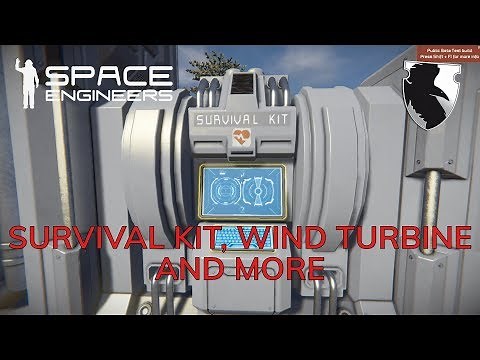 SPACE ENGINEERS Survival Playtest :: SURVIVAL KIT, WINDTURBINE AND MORE :: PART 1