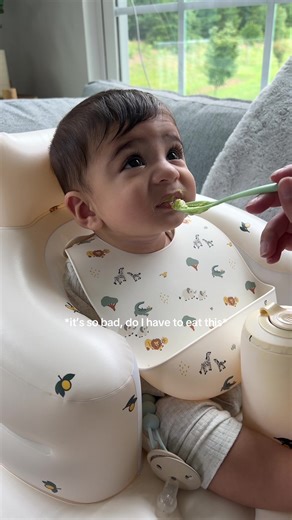 Baby's First Avocado Experience: A Funny Reaction