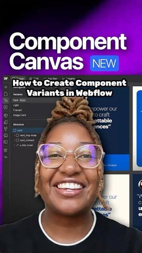 How to Create Component Variants in Webflow