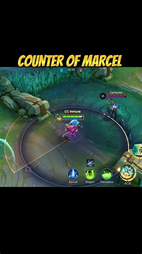 MARCEL COUNTER TUTORIAL ✅ #mobalegends5v5 #moba5v5pippin #moba5v5english #shorts #viral