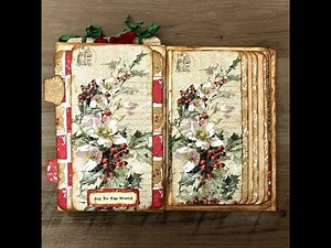 First VERTICAL Waterfall Ephemera for Junk Journals | EASY Rolling Mechanism | Ep 10