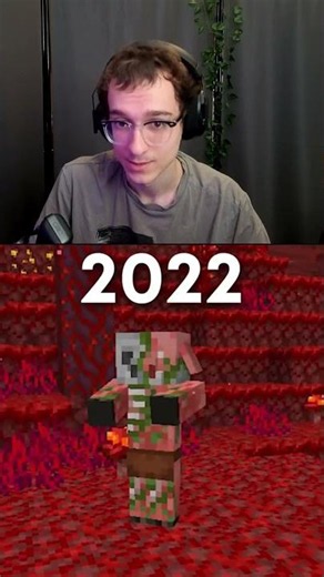 old vs. new Minecraft... #minecraft #shorts