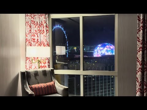 Sphere and High Roller View! Video Tour of a Two Queen Bordeaux Room at Paris Hotel Casino Las Vegas