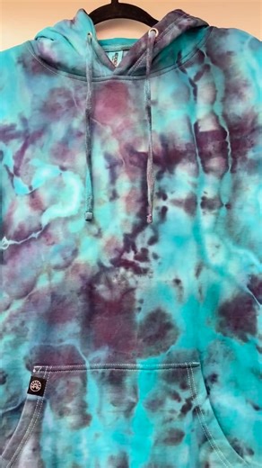 NEW! Black Ice X Turquoise Geode Ice Dye Pullover Hoodie - Etsy