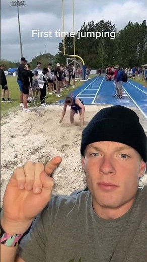 Simple long jump drill to help fix a bad landing #longjump #trackandfield #track