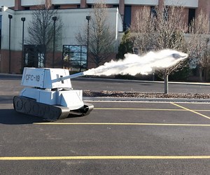 Military Tank, Drivable With T-shirt Cannon