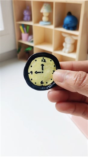 ഒരു പ്രത്യേകതരം aesthetics ✨😍|DIY Mini Clay Clock⏰✨ #shorts #miniature