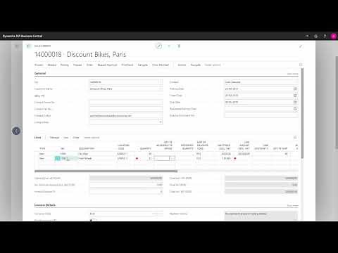 Sales Order Planning and Demand Overview - Microsoft Dynamics 365 Business Central
