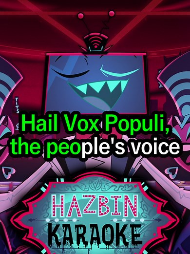 Vox Populi (Karaoke - Vox's Part) | Hazbin Hotel #karaokeduet #hazbinhotel #karaoke #hellaverse #vox #voxhazbin