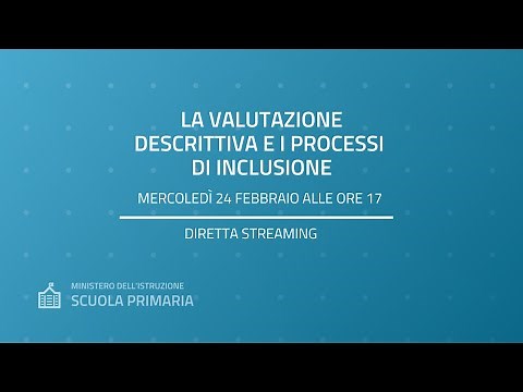 La valutazione descrittiva e i processi di inclusione