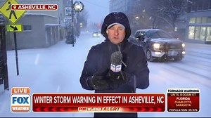1.6K views · 38 reactions | FOX Weather's Robert Ray is in Asheville, North Carolina where snow is beginning to accumulate. bit.ly/33t0eua | FOX Weather | Facebook